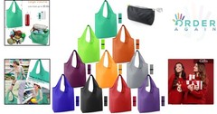 Reusable Grocery Bags Foldable Lightweight Polyester Bulk 10 Pack