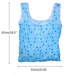 6-Pack Foldable Reusable Grocery Shopping Tote Bags Fits in Pocket Waterproof