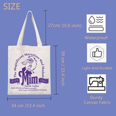 Stone Cartoon Movie Inspired Gift Mad Madam Fans Tote Bag (The Magnificent)