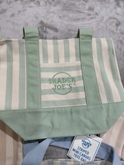 Trader Joe’s Mini Striped Canvas Tote Bag Bundle of 4 Summer 2026 New With Tags