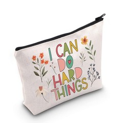 POFULL Motivational Gifts for Women College Student I Can Do Hard Things bag