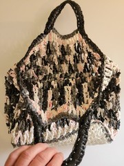 Shopping Bag Made Of Repurposed Disposable Plastic Bags Nice!