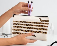 kdqua Funny Leopard Print Dachshund Makeup Bag, Doxie Gifts,…