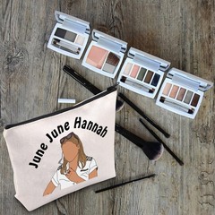 LEVLO Funny Deck Quotes Gifts June Hannah Makeup Bags