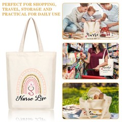 8 Pieces Nurse Appreciation Gifts Nurses Week Gifts Nurse Tote Bags Multi-pur…