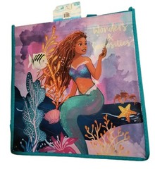 Disney The Little Mermaid Blue Shopping Bag/Tote With Handle 🆕🆓 Shipping!