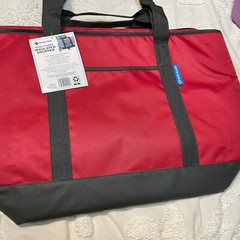 Sam’s Club Cooler Tote 25×17 Insulated Shopping Bag Shopper ORANGE BLUE RARE NEW