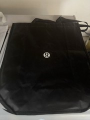 Lululemon Large Reusable Shopping Tote Bag Red, Black & White Lot 3