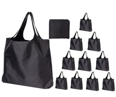 Reusable Grocery Bags with Handles 45LBS Waterproof Ripstop 10 Pack Reusable …