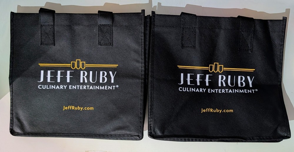 Jeff Ruby Steakhouse Culinary Entertainment SMALL Tote Bag x2