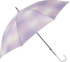 Miyajima Long Umbrella 60cm Automatic Opening Mix Gradient Fiberglass Ribs Pink