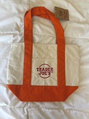 Trader Joe’s Mini Multicolor Canvas Tote Bag Set, Small Foldable Crew Edition