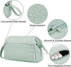 Narwey Wide-open Makeup Bag Women Girls, Travel Toiletry Bag for Women Cosmet…