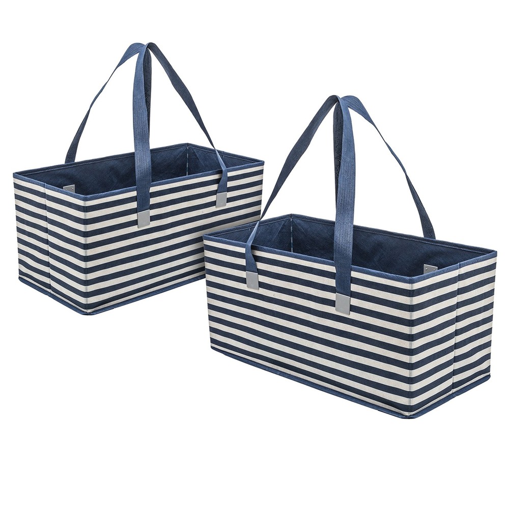 Reusable Foldable Grocery Shopping Bags, Extra Large Trunk Size with Reinforc…
