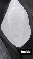LULULEMON SHOPPING TOTE BAG, Reusable, Black & White Tyvek/Felt