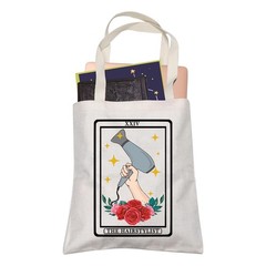 Hairstylist Gift XXIV Shopping Bag Tarot Barbershop Reusable Book Tote Women