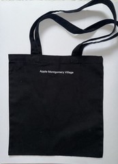 Apple Montgomery Village New Store Opening Black Canvas Foldable Tote Bag
