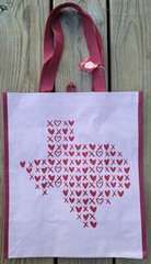 HEB Texas XO Tote Bag Love Kiss Heart Pink Red Destination Holiday 2025 New