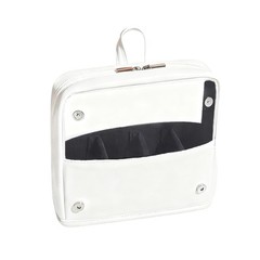 YDR Standing Makeup Brush Bag – Clear Portable Travel Cosmetic Pouch, White