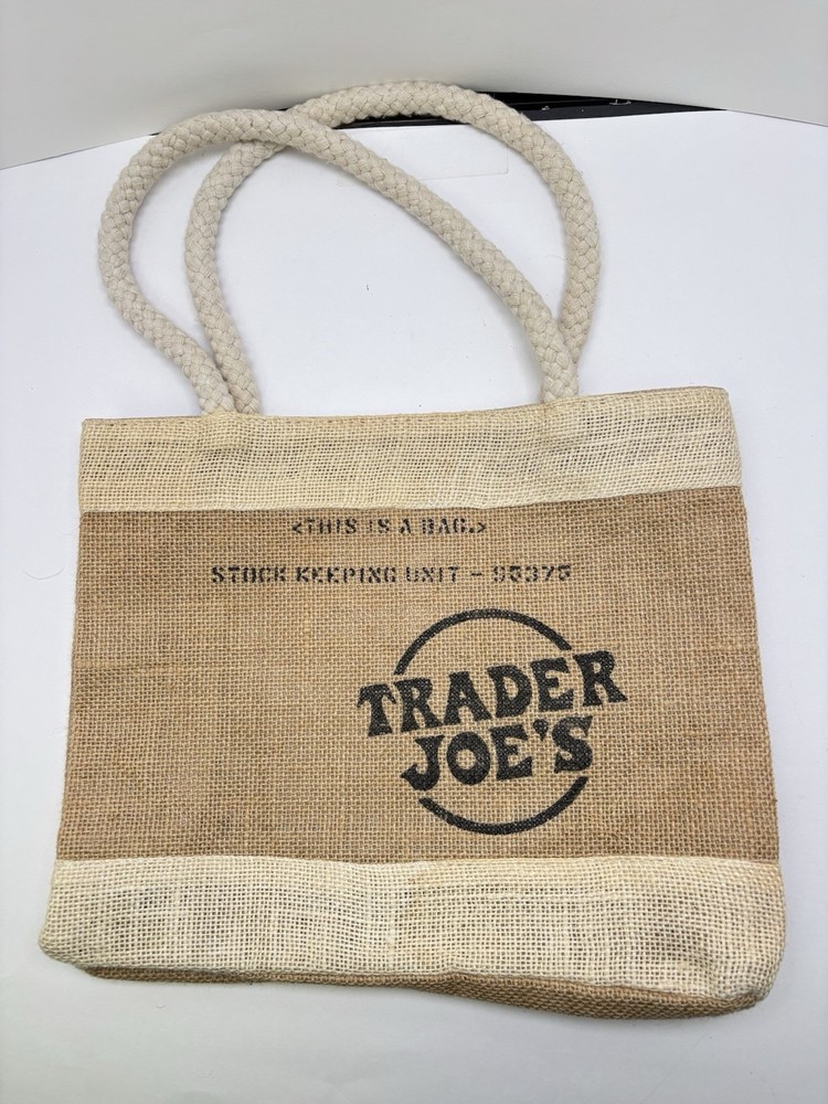 Trader Joe’s Mini Jute Bag Discontinued Rare Collectible