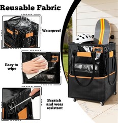 Large 130L Reusable Grocery Bag on Wheels – Lightweight, Durable Adjustable Tote