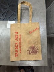 Trader Joe’s Reusable Brown Paper Shopping Bag Medium Grocery Tote 14x12x6 in