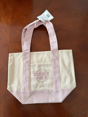 Trader Joes Mini Tote Bag Canvas Striped Set Of 4 Limited Edition Summer 2026
