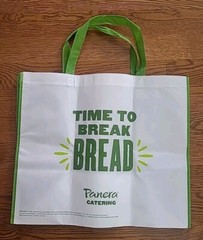 Panera Bread Catering Tote Bag XLarge Reusable 21x12x18 2 Bags