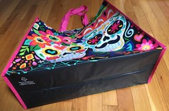 New XXL Sugar Skulls~Day Of The Dead~Shopping Bag Reusable Tote Bag~Marshalls