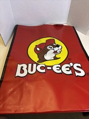 Buc-ees Grocery Bag Handle Black Red Beaver Travel Shopping Tote New Gift Bag
