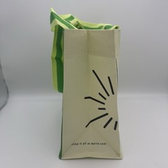 Aerie Offline Reusable Shopping Bag Green Cream Recycled