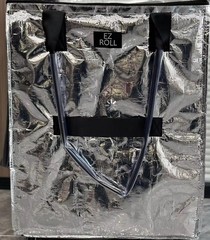 (Large,Silver) Reusable Grocery Bag on Wheels, Foldable Rolling Tote Carries …