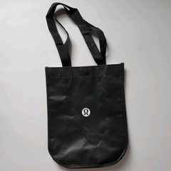 Lot Of 8 Lululemon Shopping Bags Snap Close Red White Black Print Reusable Tote