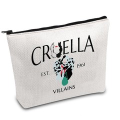 FOTAP Villains Queen Gift 101 Movie Makeup Bag Inspired CRUELLA 1961