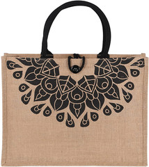 Jute Beach Tote for Women, Reusable Grocery Shopping Bag with Handle, Cute Straw