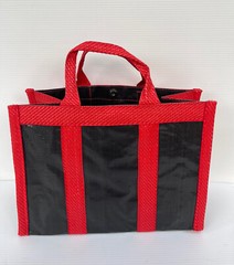 Vintage Hand Bag Multi-Color Rice Sack Eco-Friendly Medium Size 40 X 30 X 18 cm