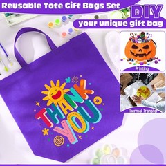 Large Reusable Grocery Shopping Bags Non Woven Foldable Handles 16x6x12 Inch