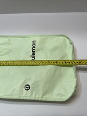Lululemon Reusable Bag Light Mint Green Handles Snap Closure 9 X11” Lunch Crafts