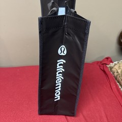 Lululemon Reusable Large Shopping Tote Bag Brown New Pattern 14” X 16.5” X6.5”