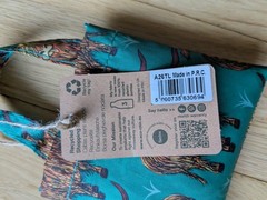 Eco Chic Lightweight Foldable Reusable Tote Shopping Bag Highland Cow Scotland