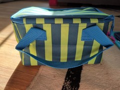 Trader Joe’s Mini Insulated Bag Blue & Green Stripes, Summer 2026 Release