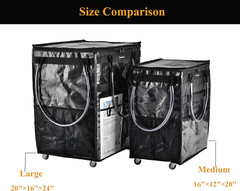 Reusable Grocery Bag on Wheels Large Capacity Shopping Trolley Foldable Rolling