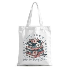Funny Book Lover Canvas Tote Bag for Women – Bookish Gift Reusable Shoulder Bag