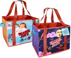 2PACK Trader Joe’s Limited Edition Stand-Up Collapsable Grocery Tote Bag