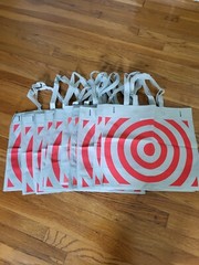 Lot Of 10 Target Reusable Shopping Grocery Bags Totes Recycle Bag