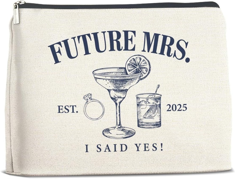 Wedding Bridal Shower Gifts for Bride to Be 2025 Future Mrs Makeup Bag B