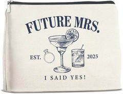 Wedding Bridal Shower Gifts for Bride to Be 2025 Future Mrs Makeup Bag B