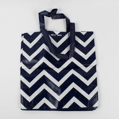 Lot of 4 Multicolor Patterned Reusable Shopping Bags Varied Sizes