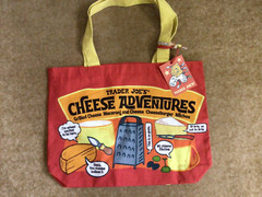 Trader Joe’s Cheese Adventures Cheese Experience Canvas Tote Shopping Bag NWT