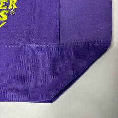 LOT 2x — Trader Joe’s Canvas MINI Tote Bag — Halloween Trick Treat Orange Purple